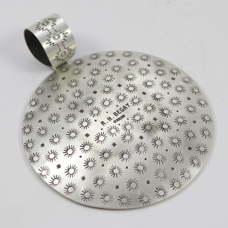 Navajo Basket Pendant by Roland Begay - Garland&