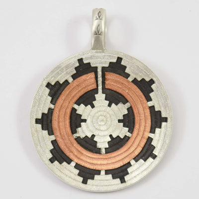 Navajo Basket Pendant by Roland Begay - Garland's