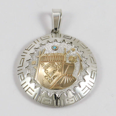 Gold on Silver Pendant by Robert Taylor - Garland's