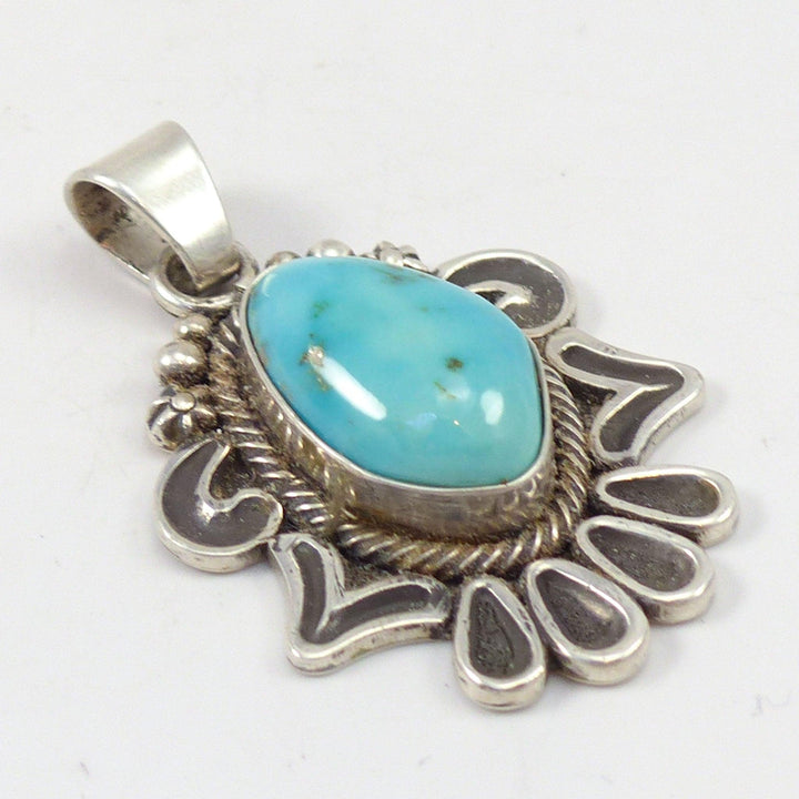 Morenci Turquoise Pendant by Thomas Jim - Garland's