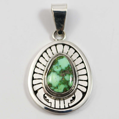 Sonoran Gold Turquoise Pendant by Leonard Nez - Garland's