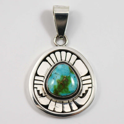 Sonoran Gold Turquoise Pendant by Leonard Nez - Garland's