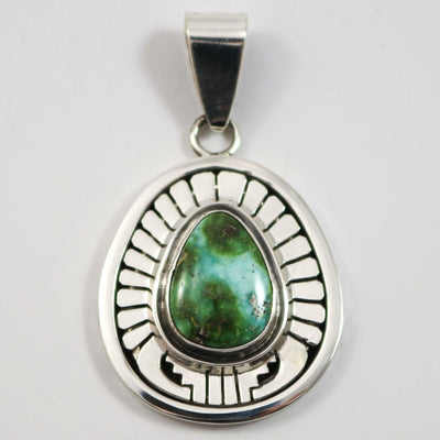 Sonoran Gold Turquoise Pendant by Leonard Nez - Garland's