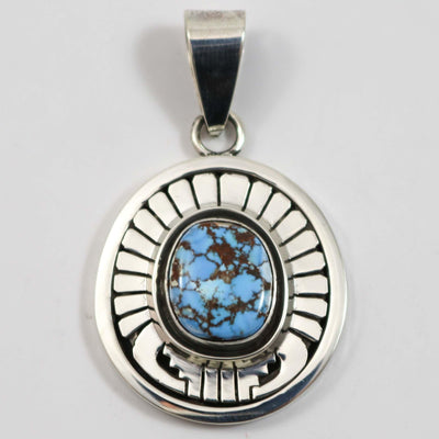 Golden Hills Turquoise Pendant by Leonard Nez - Garland's