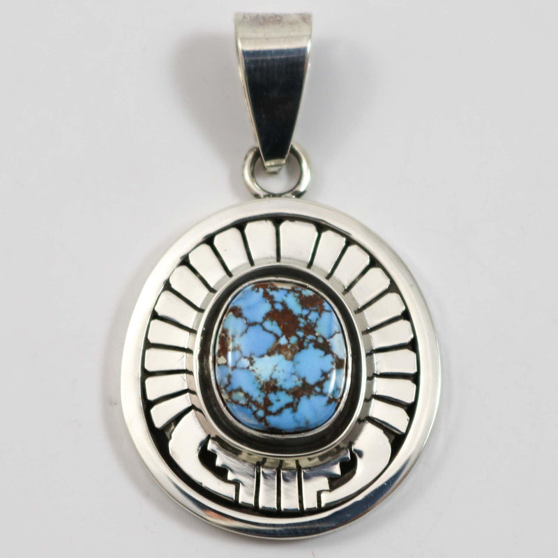 Golden Hills Turquoise Pendant by Leonard Nez - Garland&