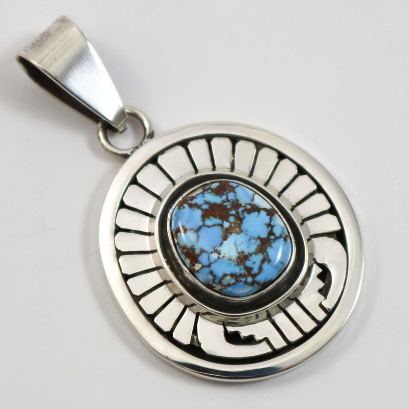 Golden Hills Turquoise Pendant by Leonard Nez - Garland&