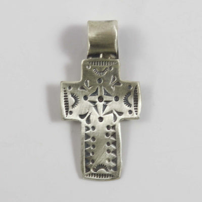Silver Cross Pendant by Charlie Favour - Garland's