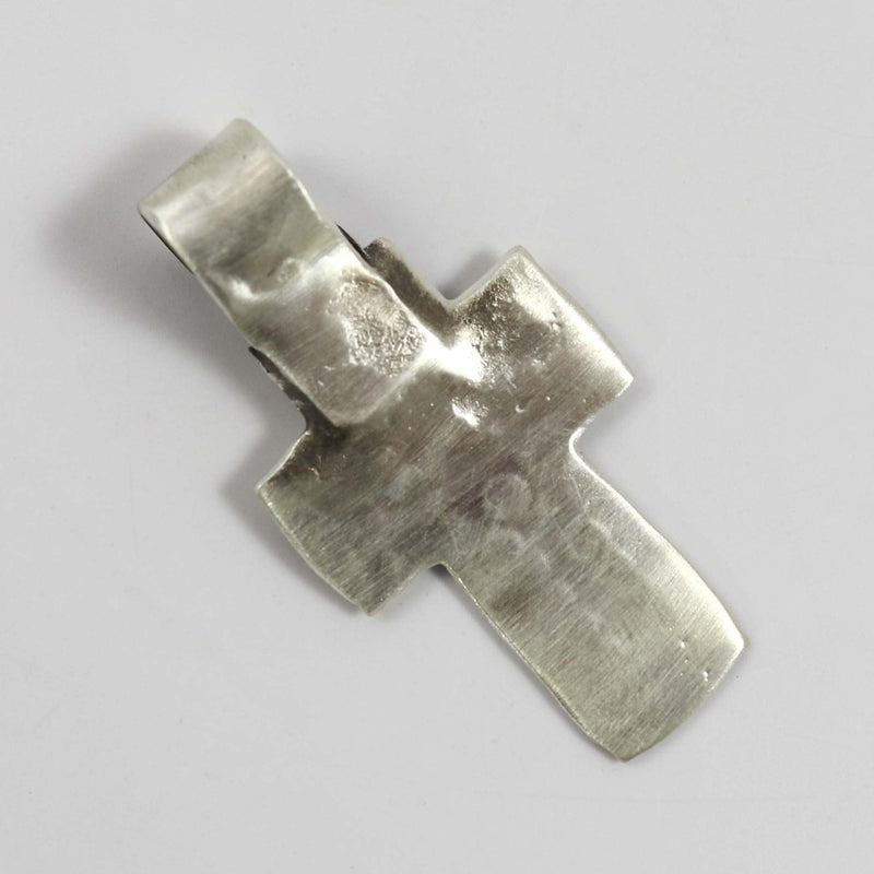 Silver Cross Pendant by Charlie Favour - Garland&