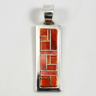 Spiny Oyster Inlay Pendant by Tommy Jackson - Garland's