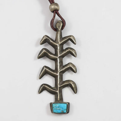 Turquoise Corn Stalk Pendant by Jock Favour - Garland's
