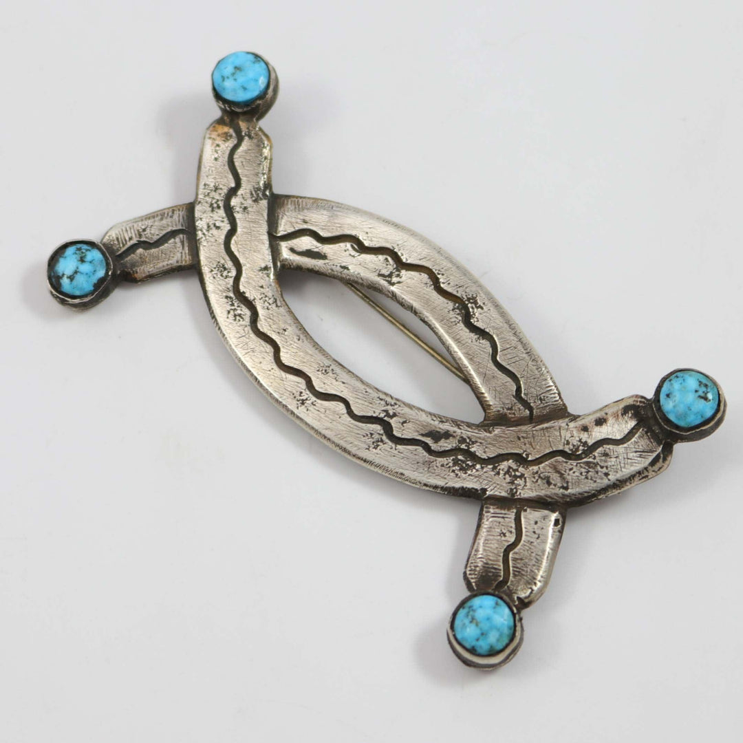 Kingman Turquoise Pin by Jock Favour - Garland's