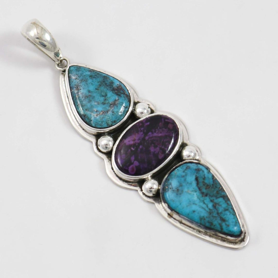 Turquoise and Sugilite Pendant