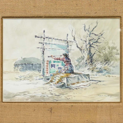 1980s Navajo Weaver Painting by Paul Kuo - Garland's
