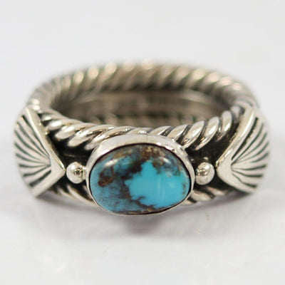 Bisbee Turquoise Ring by Steve Arviso - Garland's