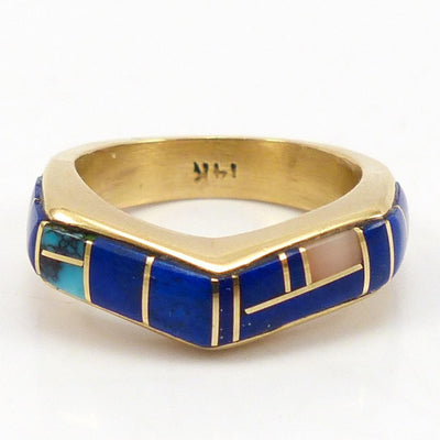 Gold Inlay Ring by Rose Ann Lee - Garland's