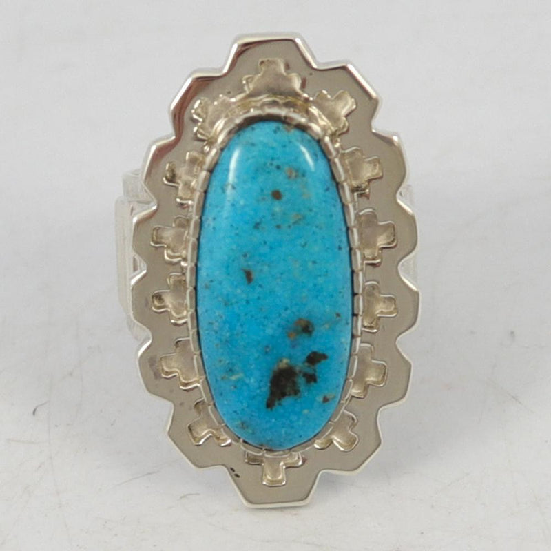 Morenci Turquoise Ring by Dina Huntinghorse - Garland&
