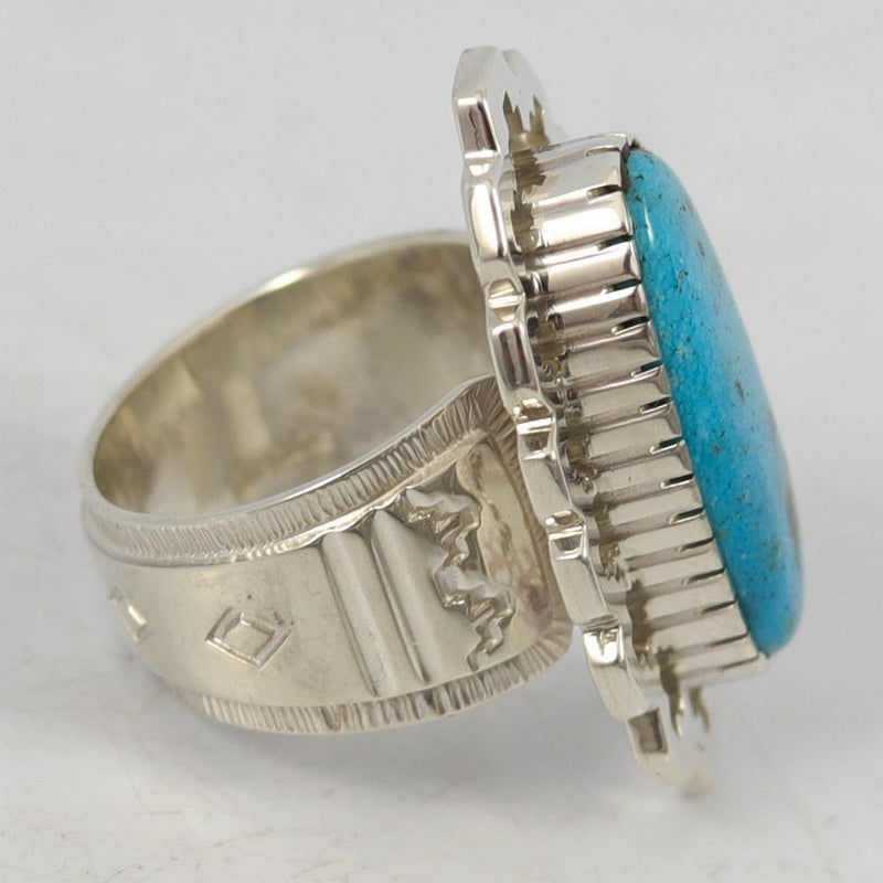 Morenci Turquoise Ring by Dina Huntinghorse - Garland&
