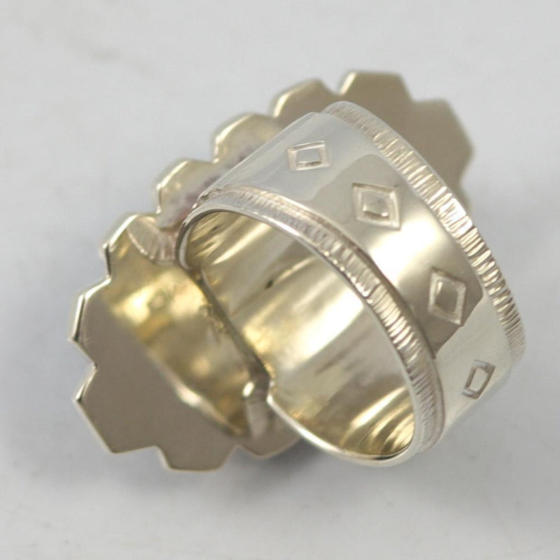 Morenci Turquoise Ring by Dina Huntinghorse - Garland&