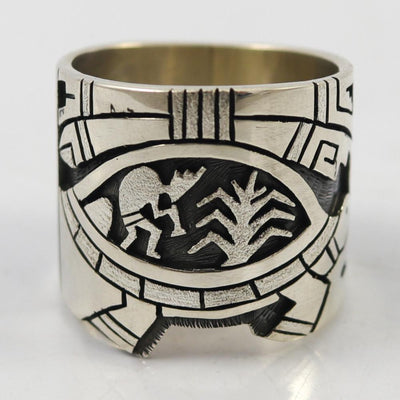 Hopi Overlay Ring by Berra Tawahongva - Garland's