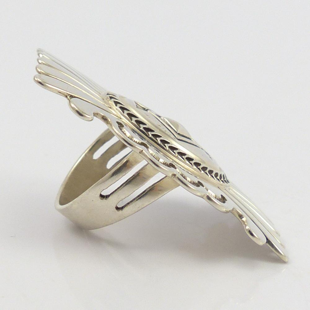 Silver Concha Ring by Fidel Bahe - Garland's