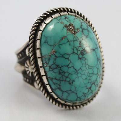 Tyrone Turquoise Ring by Albert Jake and Bruce Eckhardt - Garland's