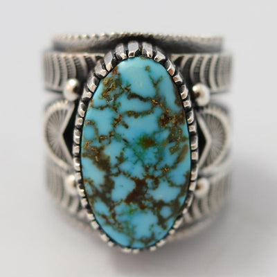 Turquoise Mountain Ring by Curtis Pete - Garland's