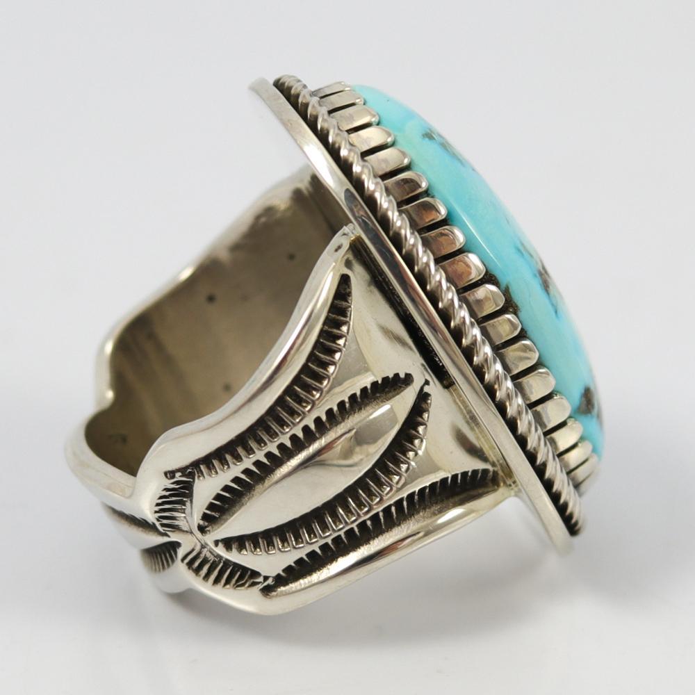 Kingman Turquoise Ring by Tommy Jackson - Garland's