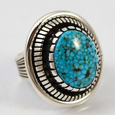 Kingman Turquoise Ring by Marian Nez - Garland's