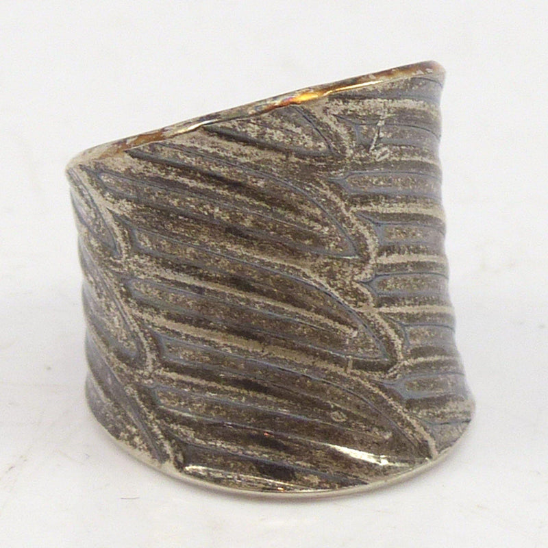 Stamped Silver Ring by Bryan Joe - Garland&
