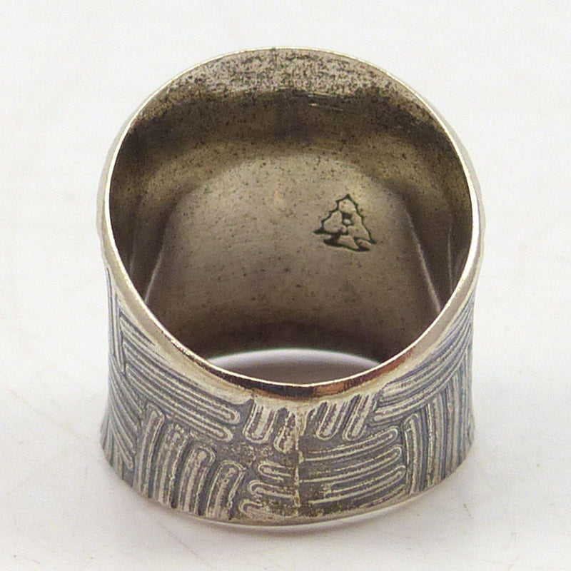 Stamped Silver Ring by Bryan Joe - Garland&