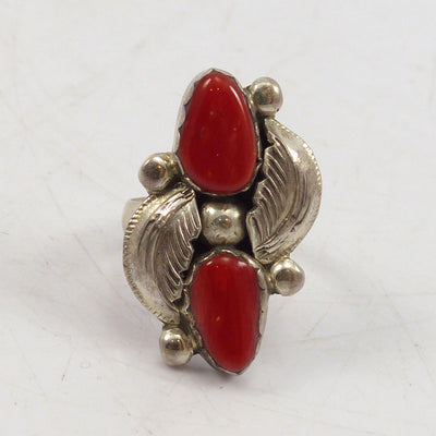 1970s Coral Ring by Carmelita Simplicio - Garland's