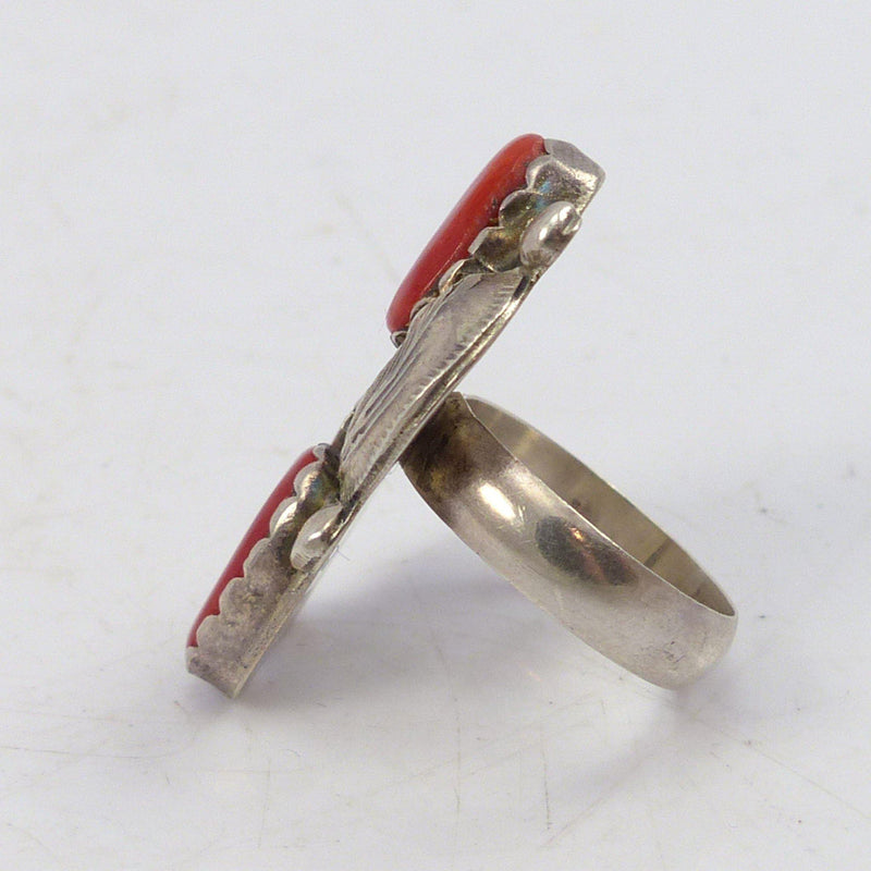 1970s Coral Ring by Carmelita Simplicio - Garland&