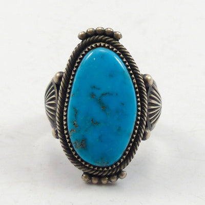 Blue Gem Turquoise Ring by Steve Arviso - Garland's