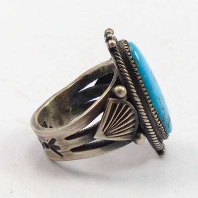 Blue Gem Turquoise Ring by Steve Arviso - Garland's