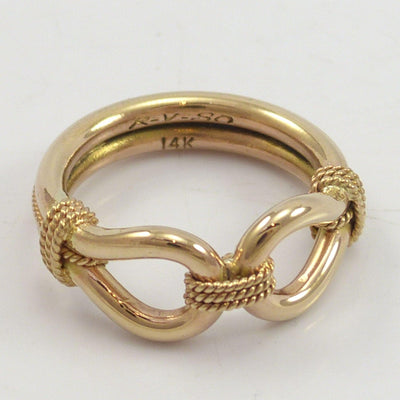 Gold Horse Whisper Ring by Steve Arviso - Garland's