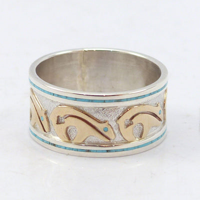 Bear Overlay Ring by Robert Taylor - Garland's