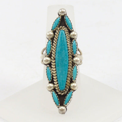 Kingman Turquoise Ring by Billy Betoney - Garland's