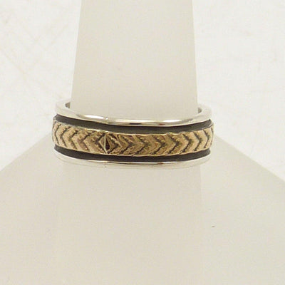 Gold on Silver Ring by Bruce Morgan - Garland's