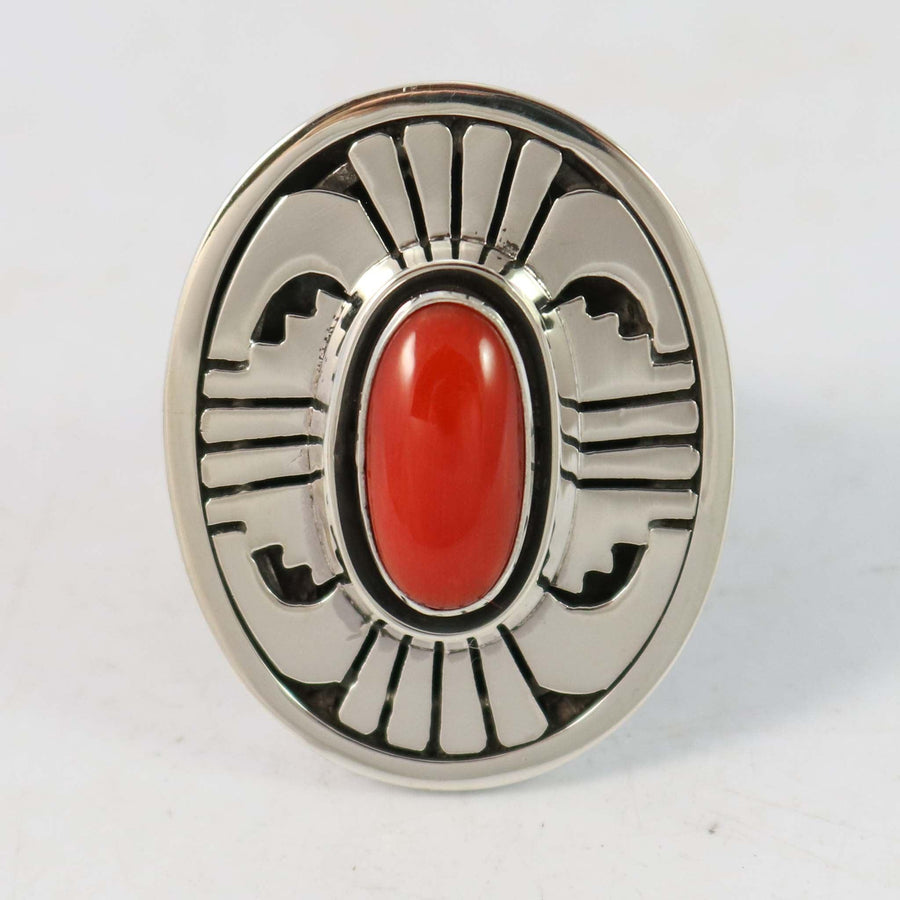 Coral Ring by Leonard Nez - Garland's