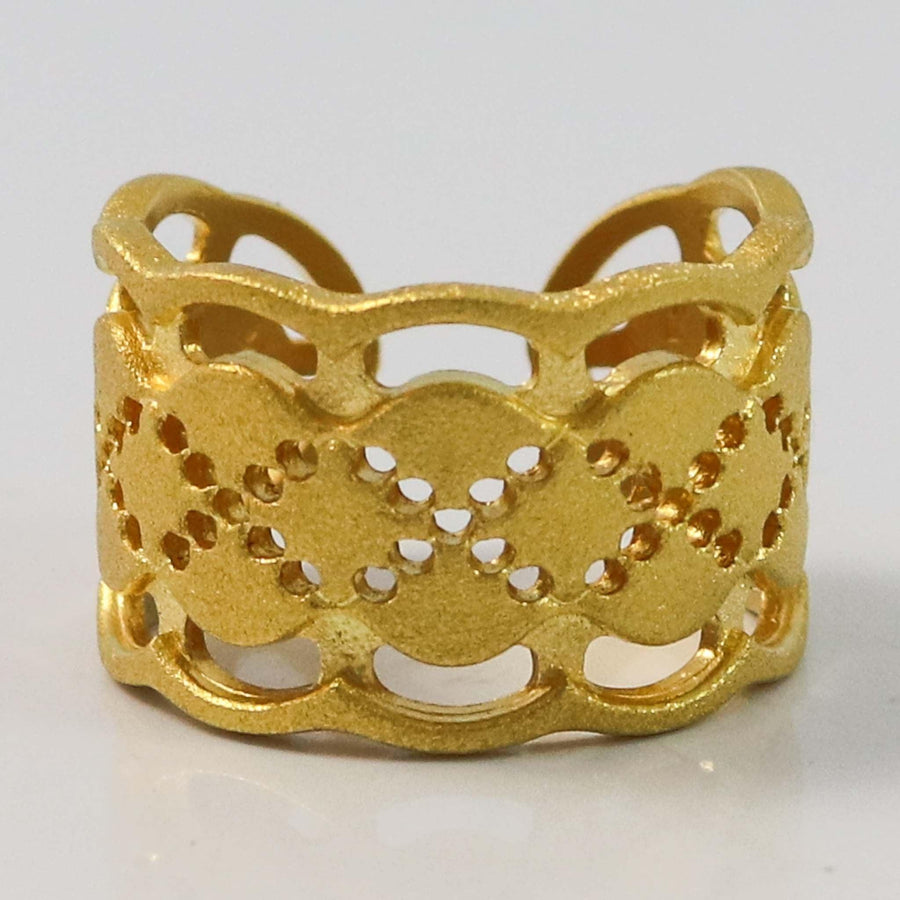 Gold Lace Ring by Maria Samora - Garland's