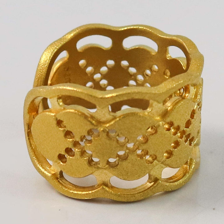 Gold Lace Ring by Maria Samora - Garland's