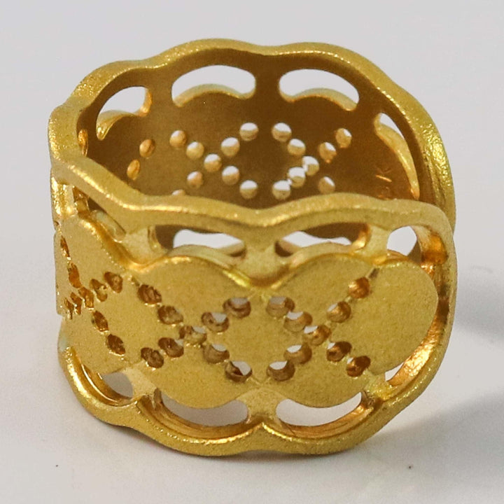 Gold Lace Ring by Maria Samora - Garland's