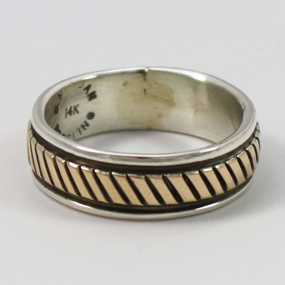 Gold on Silver Ring by Bruce Morgan - Garland's