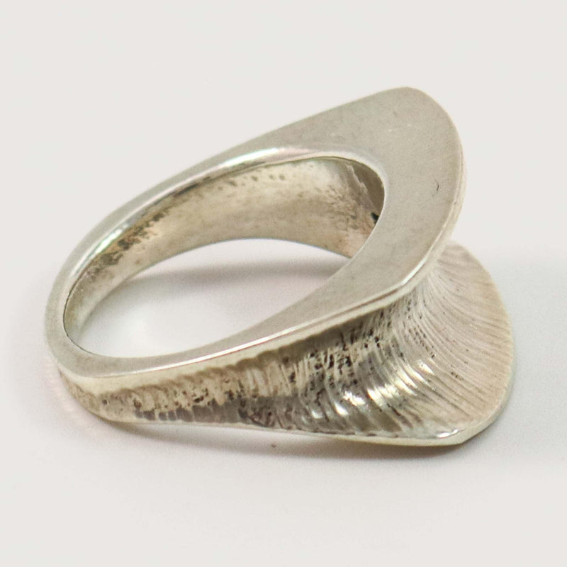 Hammered Silver Ring by Duane Maktima - Garland&