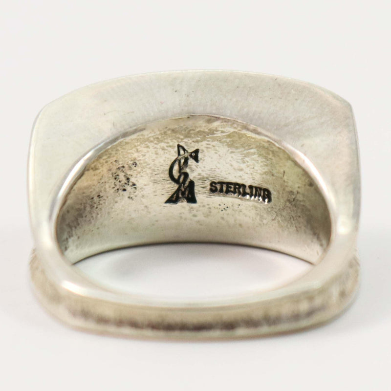 Hammered Silver Ring by Duane Maktima - Garland&