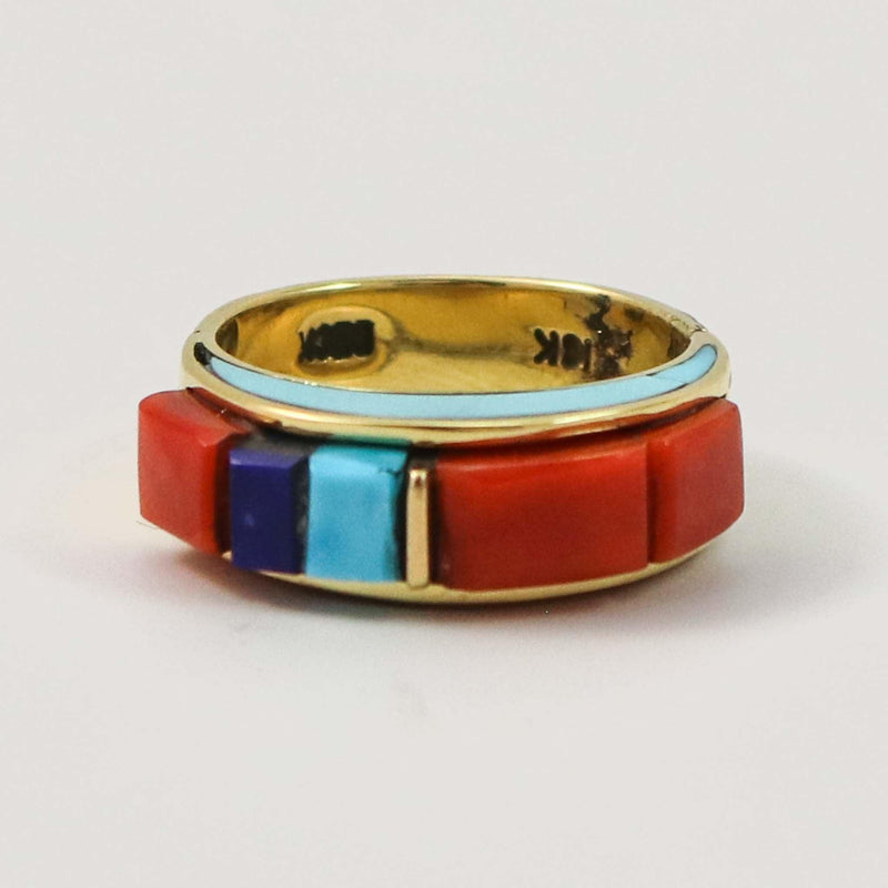 Gold Inlay Ring by Victor Beck - Garland&