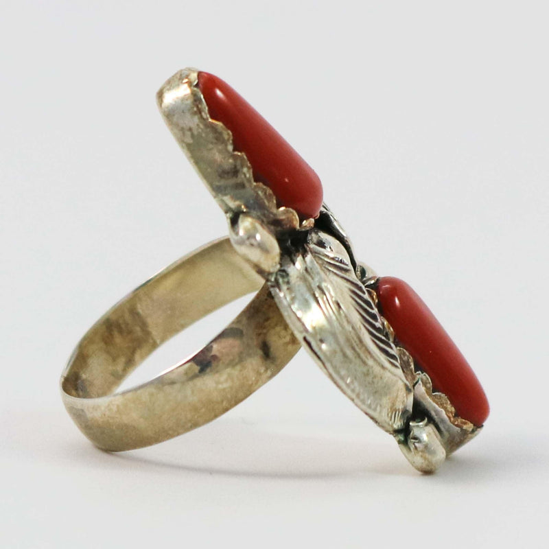 1970s Coral Ring by Carmelita Simplicio - Garland&