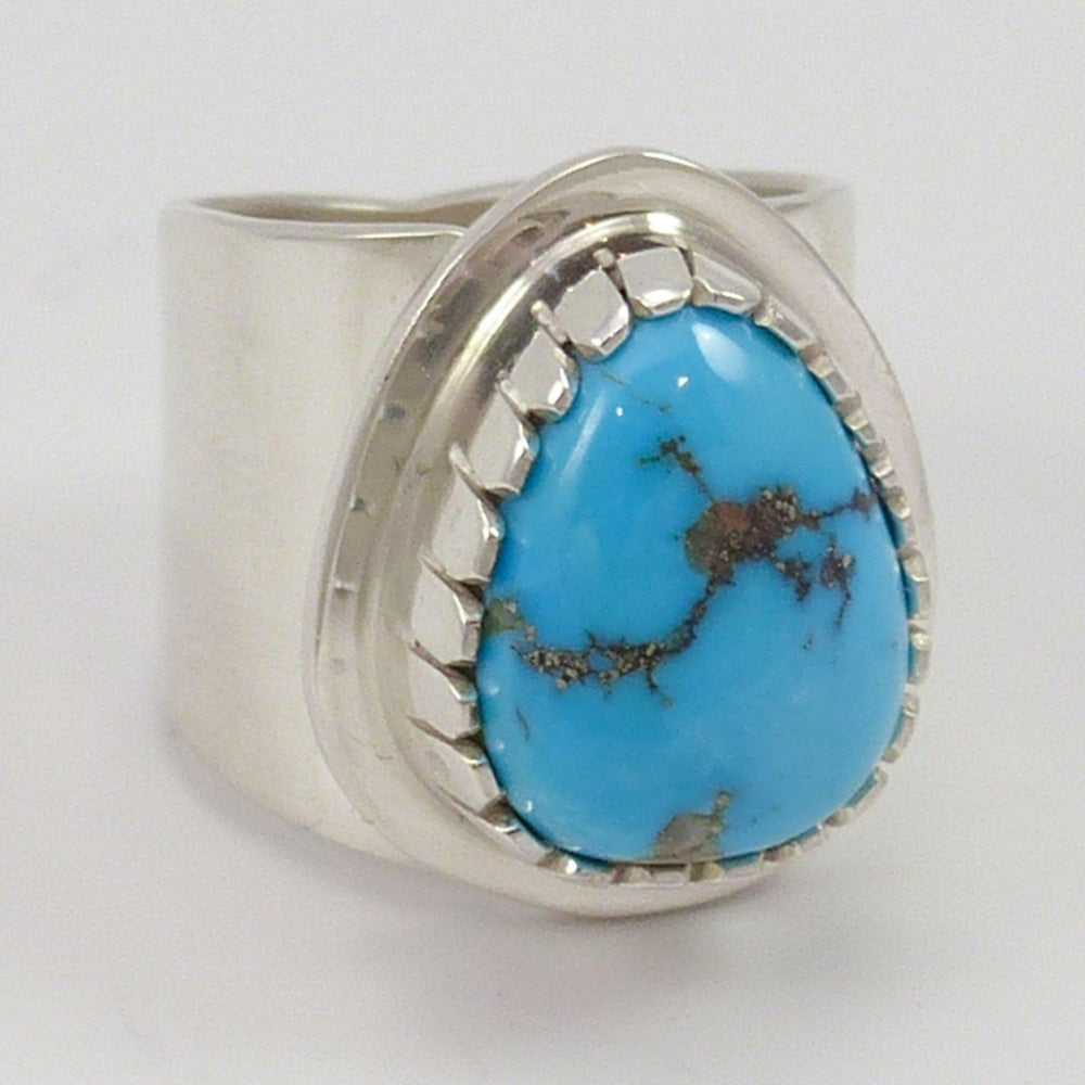 Morenci Turquoise Ring by Tommy Jackson - Garland's