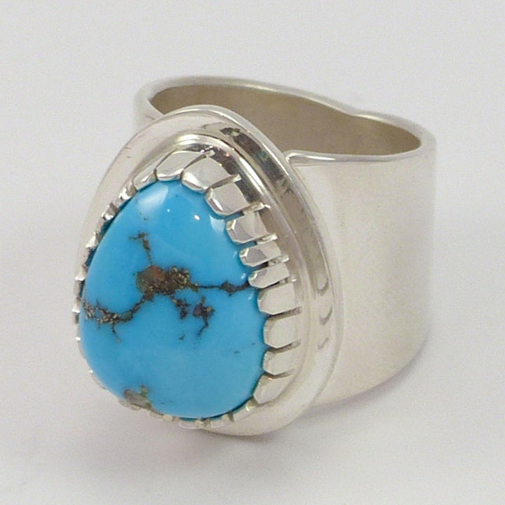 Morenci Turquoise Ring by Tommy Jackson - Garland's