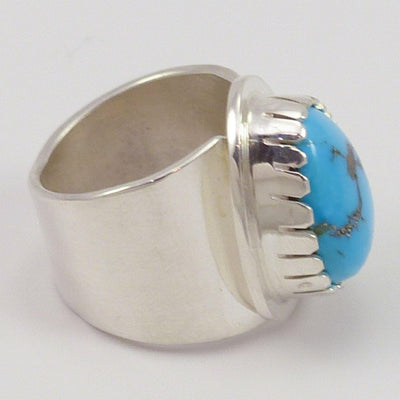 Morenci Turquoise Ring by Tommy Jackson - Garland's